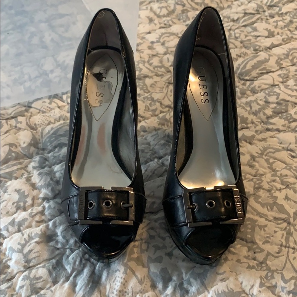 Guess black high heels